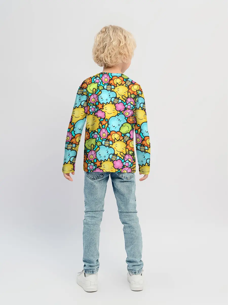 Детский лонгслив / Облачко Солнышко