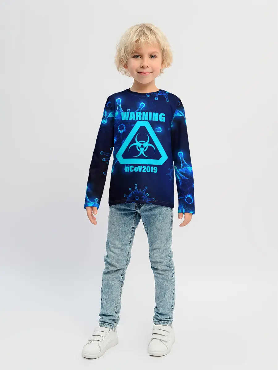 Детский лонгслив / Warning nCoV2019