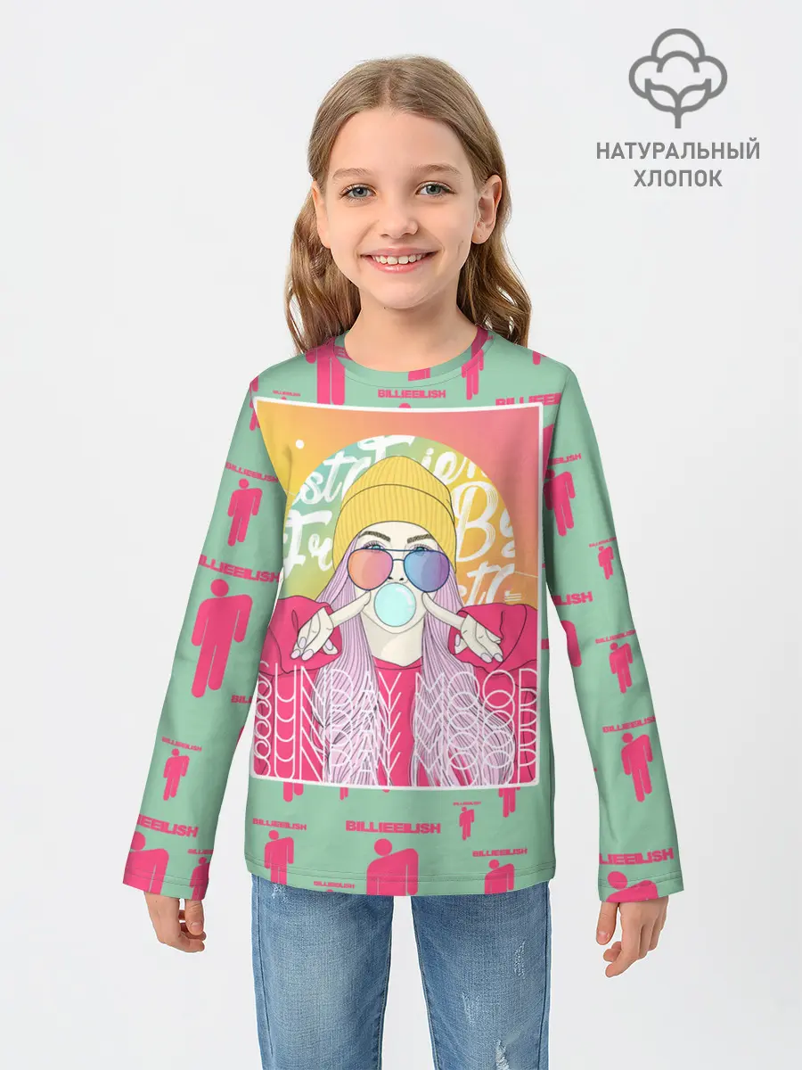 Детский лонгслив / Billie Eilish