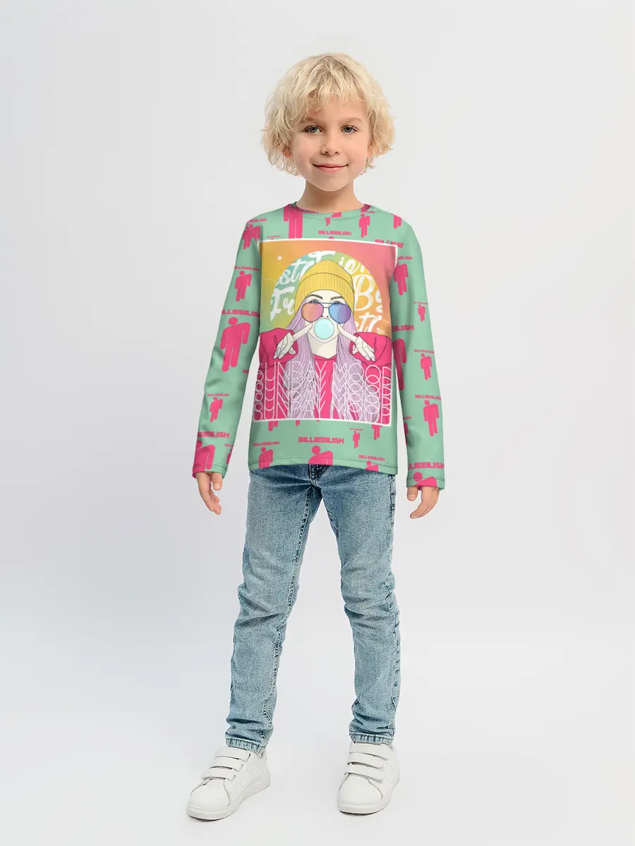 Детский лонгслив / Billie Eilish