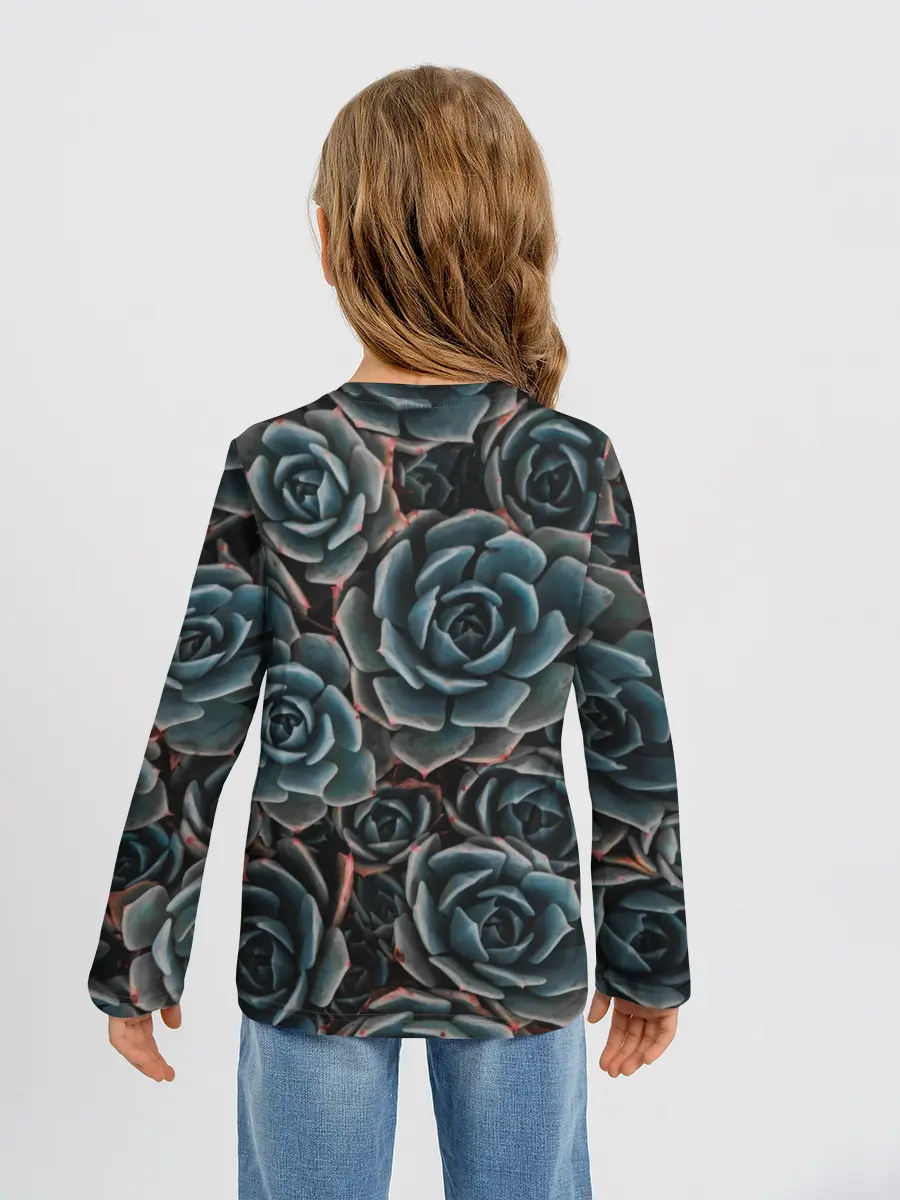 Детский лонгслив / ЦВЕТЫ РОЗЫ | STEEL ROSES