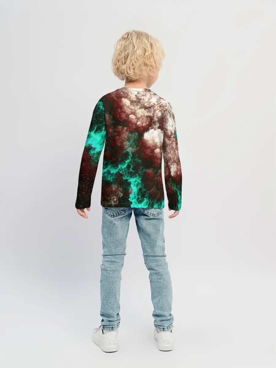 Детский лонгслив / НЕОНОВЫЙ КОСМОС