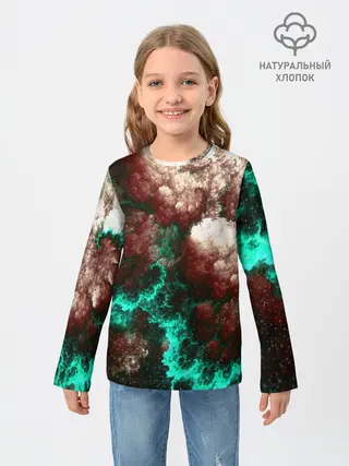 Детский лонгслив / НЕОНОВЫЙ КОСМОС
