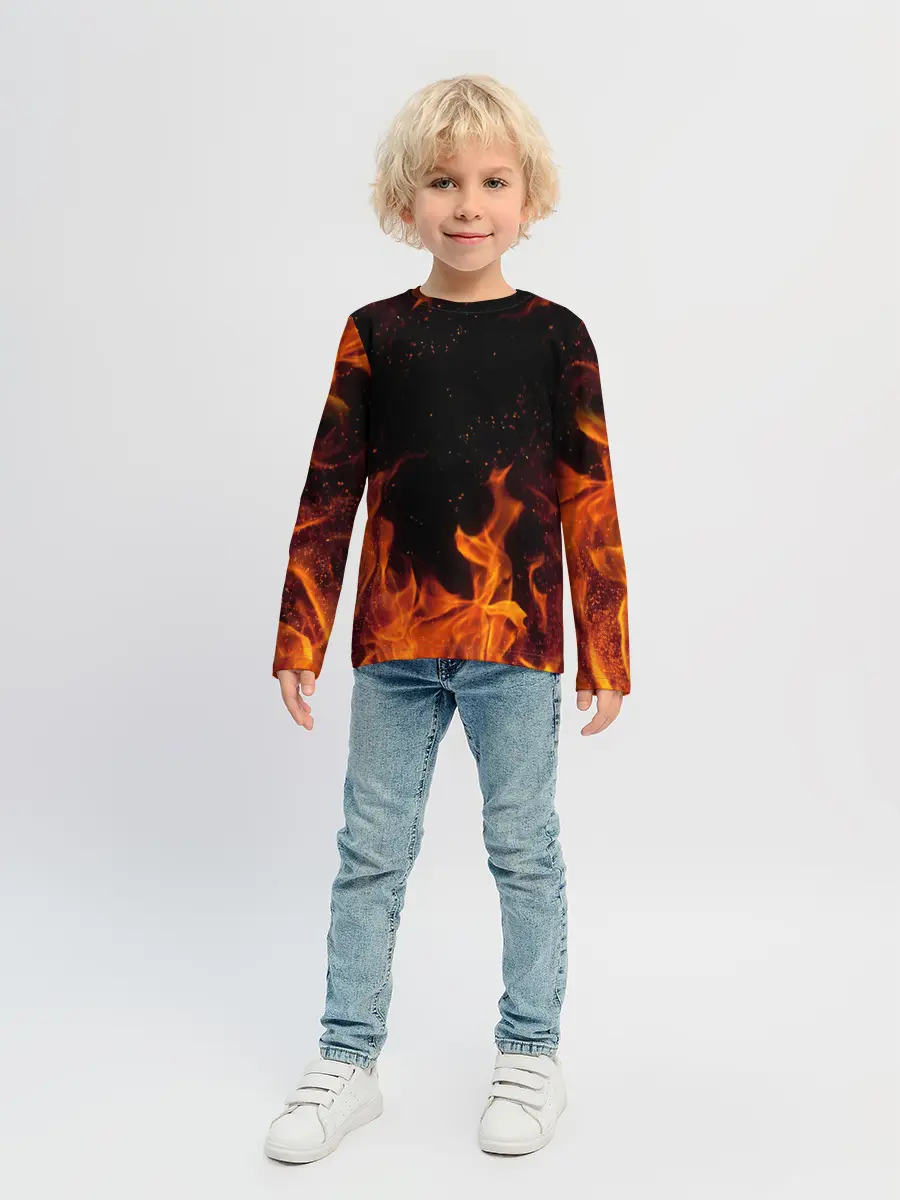 Детский лонгслив / ОГОНЬ | FIRE
