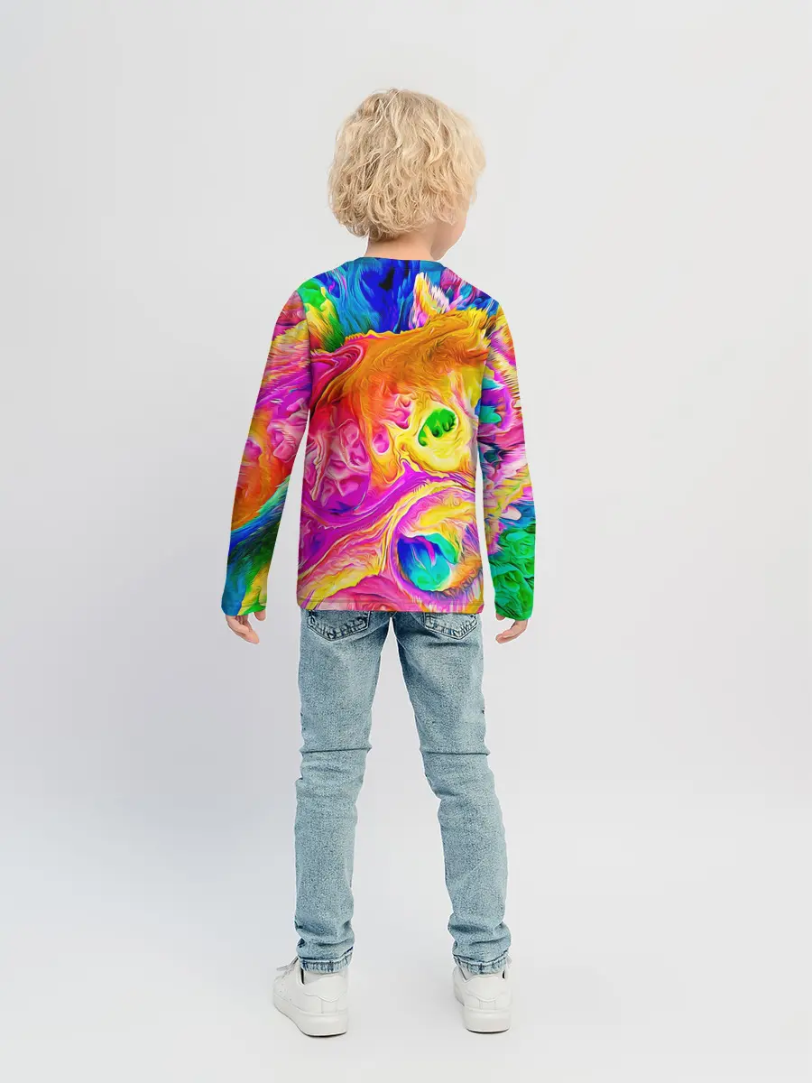 Детский лонгслив / TIE DYE | ЯРКИЕ КРАСКИ