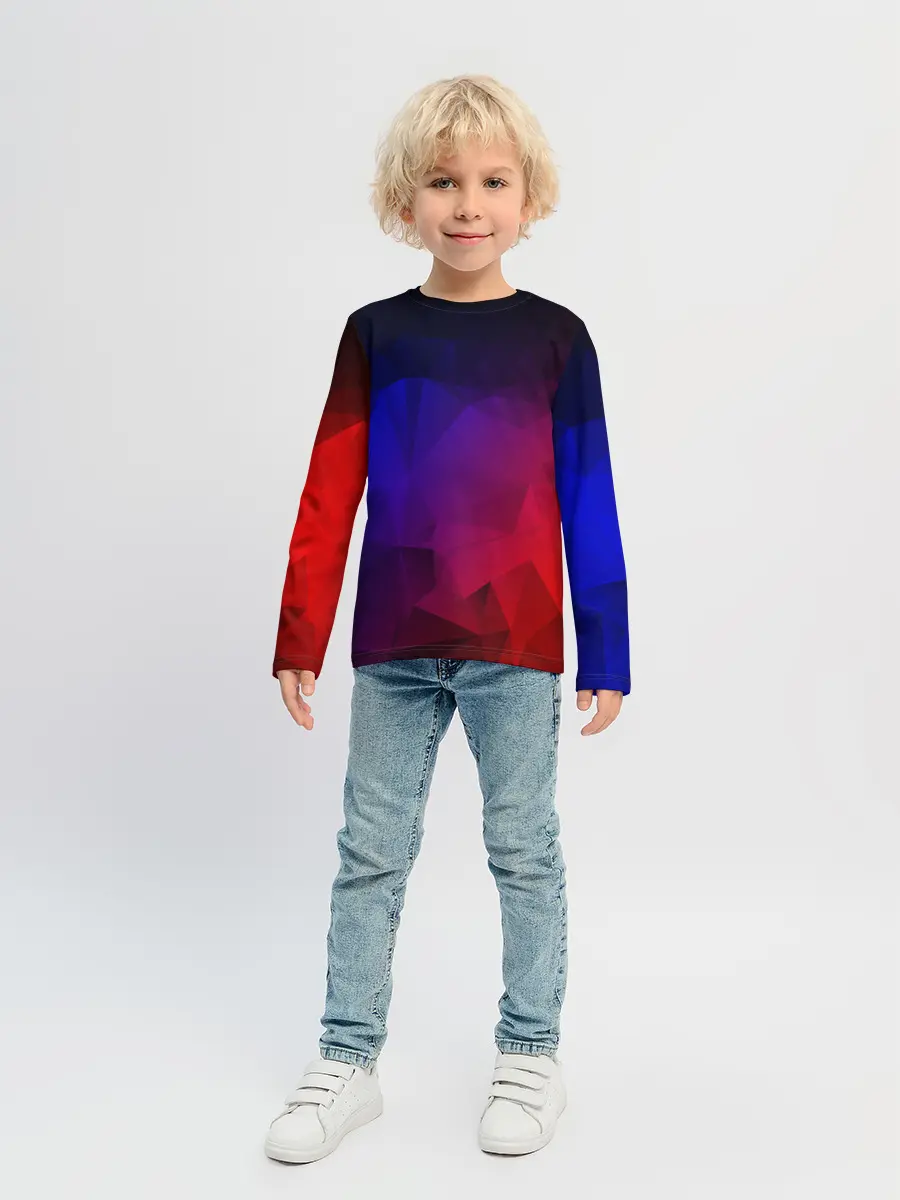 Детский лонгслив / НЕОНОВАЯ ГЕОМЕТРИЯ