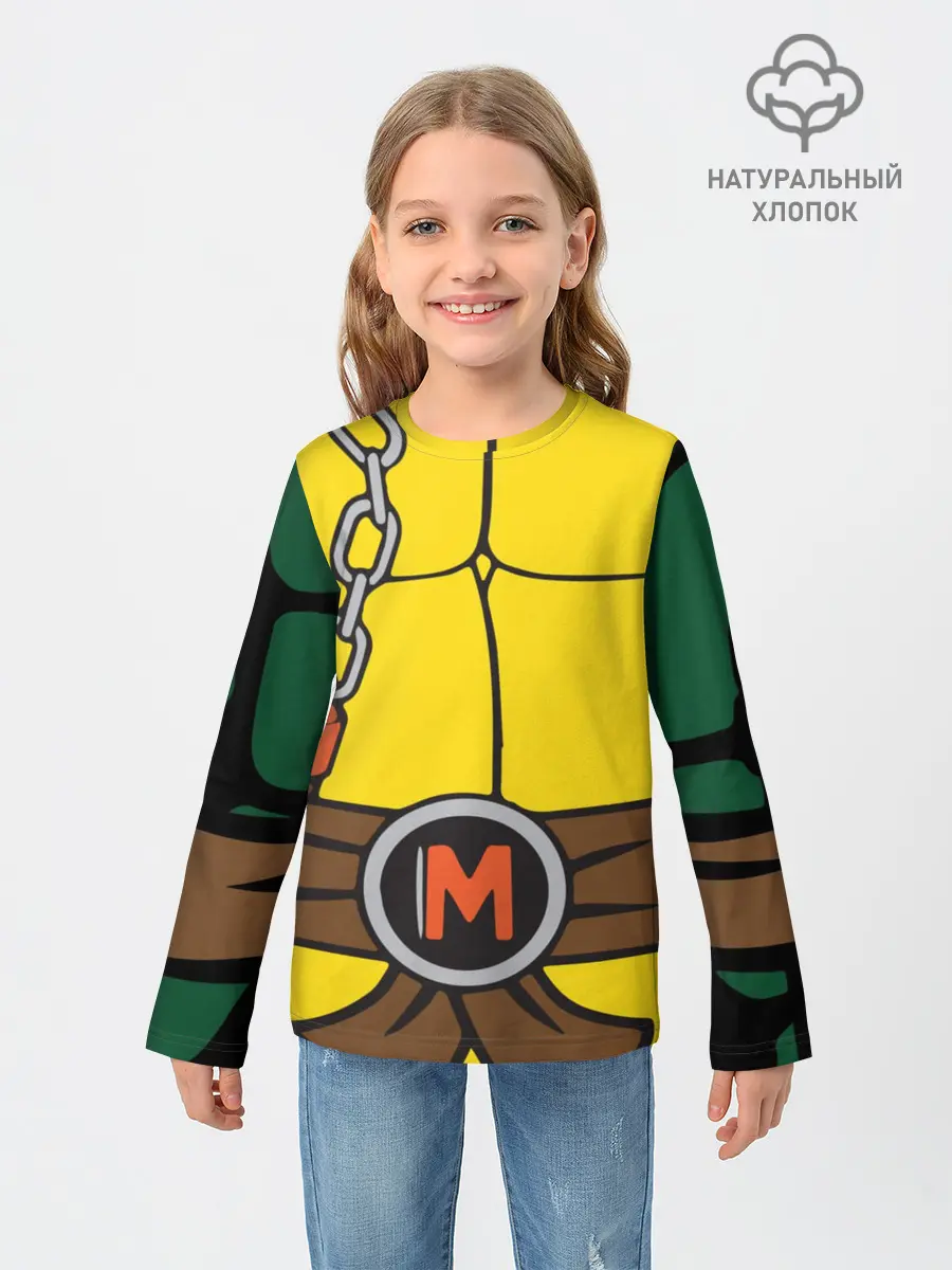 Детский лонгслив / Микеланджело Косплей