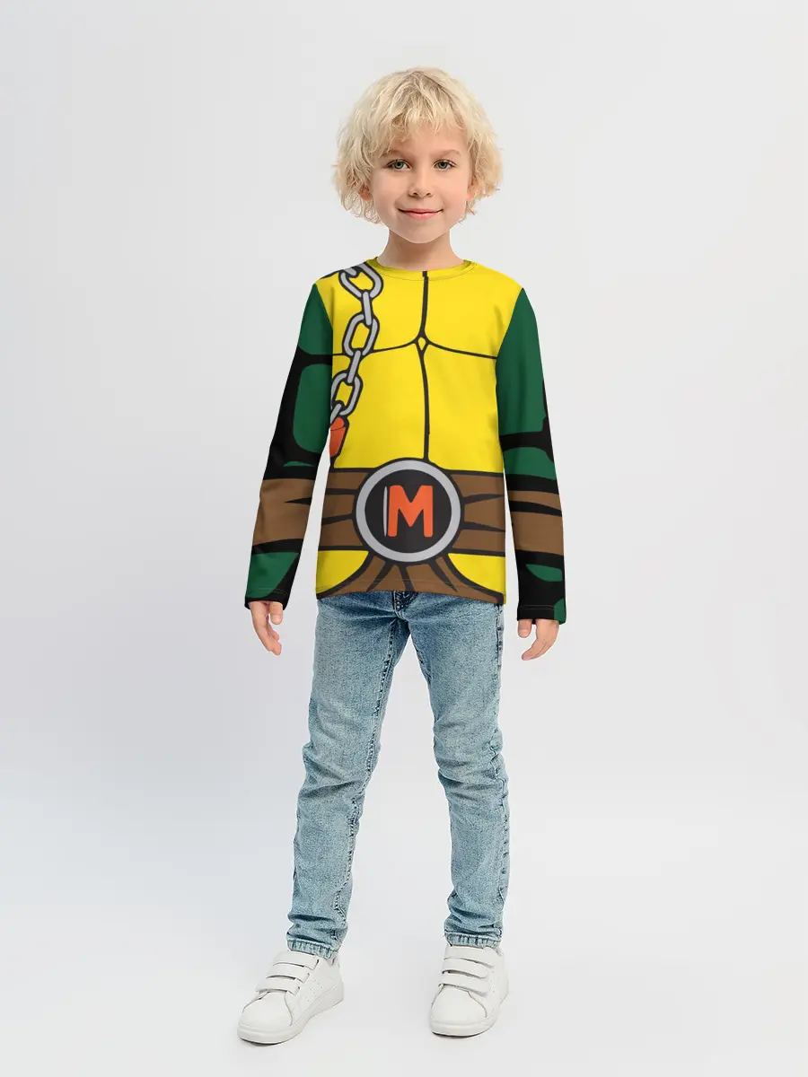 Детский лонгслив / Микеланджело Косплей