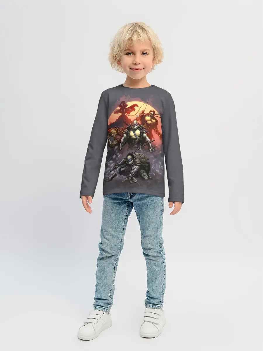 Детский лонгслив / Черепашки-ниндзя