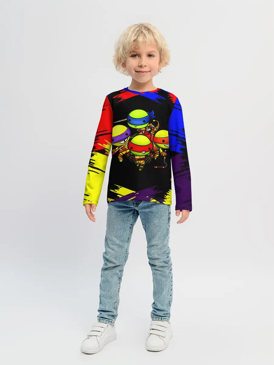Детский лонгслив / Ниндзя Супер Черепашки