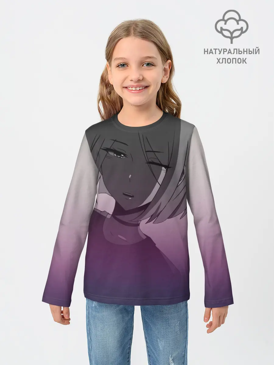 Детский лонгслив / Аниме девочка в тумане