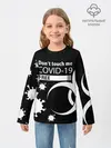 Детский лонгслив / Не трогай меня COVID-19