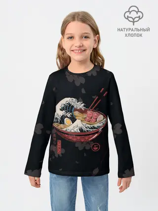 Детский лонгслив / Сакура и рамен