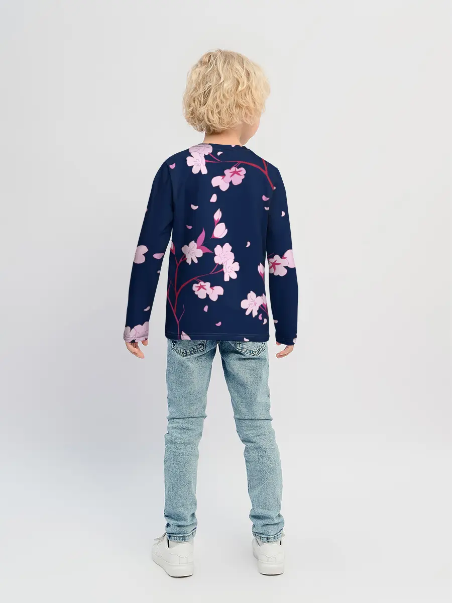 Детский лонгслив / Сакура
