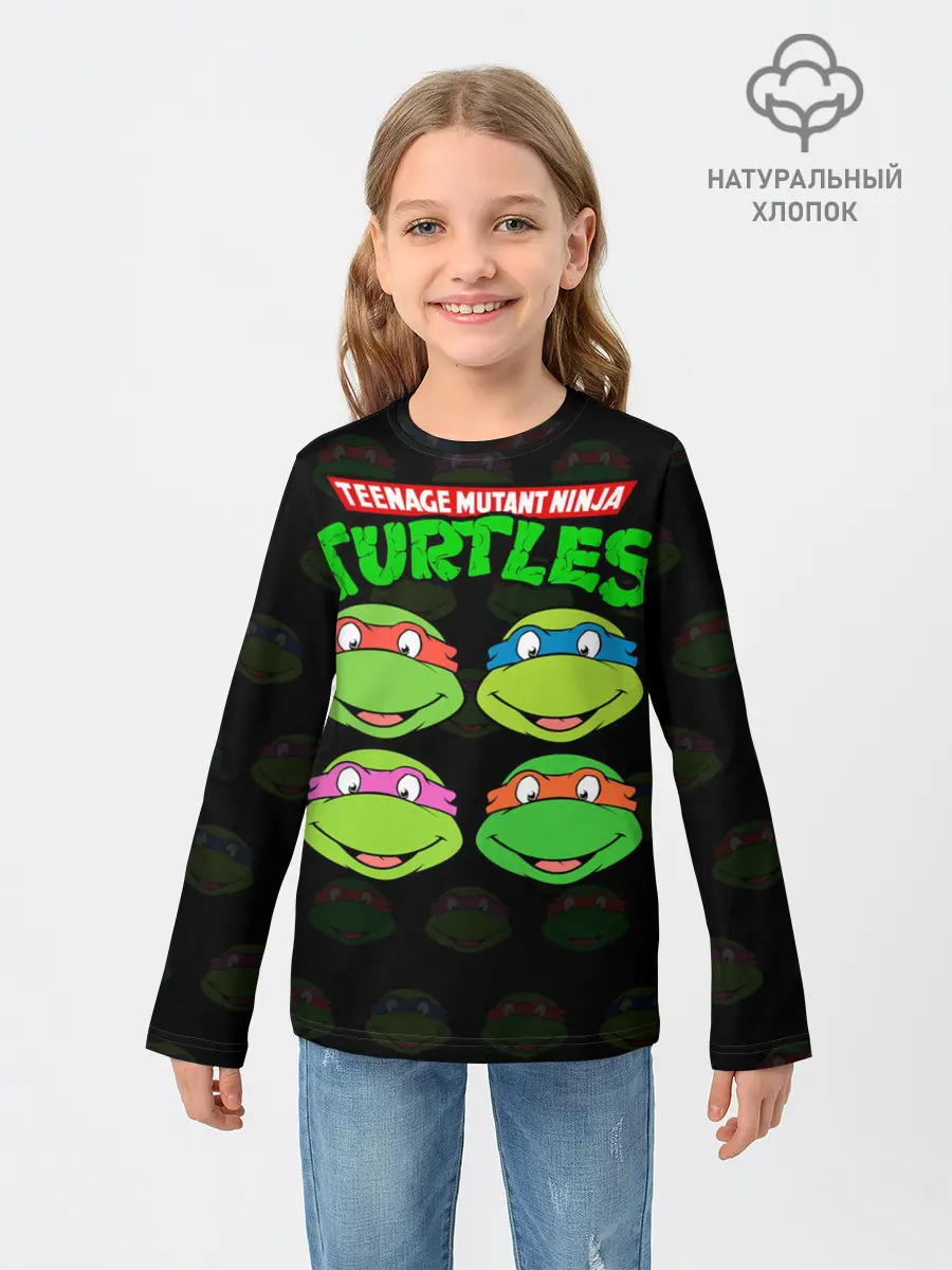 Детский лонгслив / Черепашки-Ниндзя