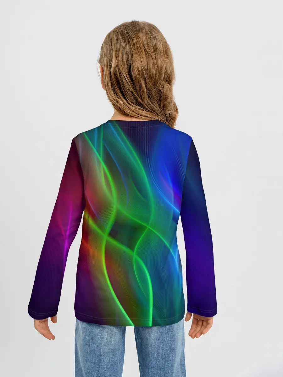 Детский лонгслив / НЕОНОВАЯ АБСТРАКЦИЯ