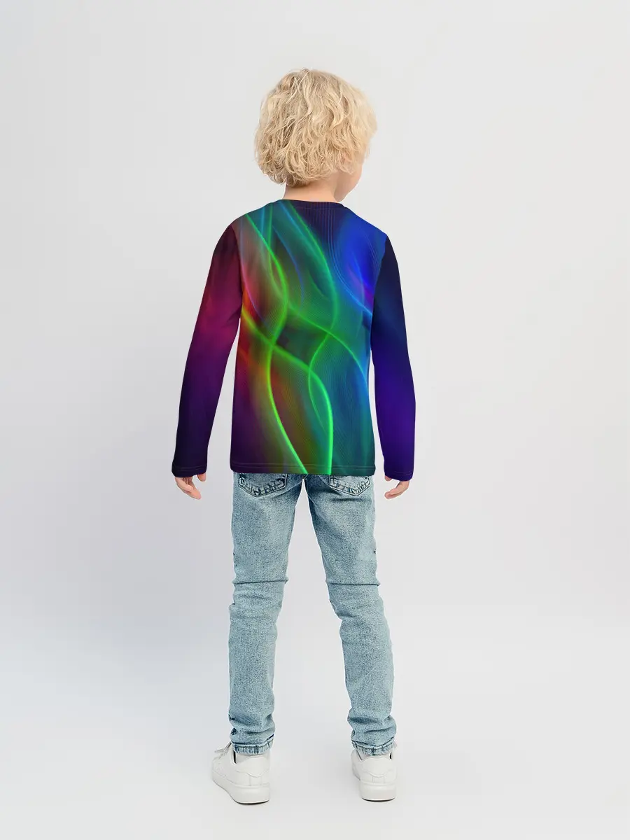 Детский лонгслив / НЕОНОВАЯ АБСТРАКЦИЯ