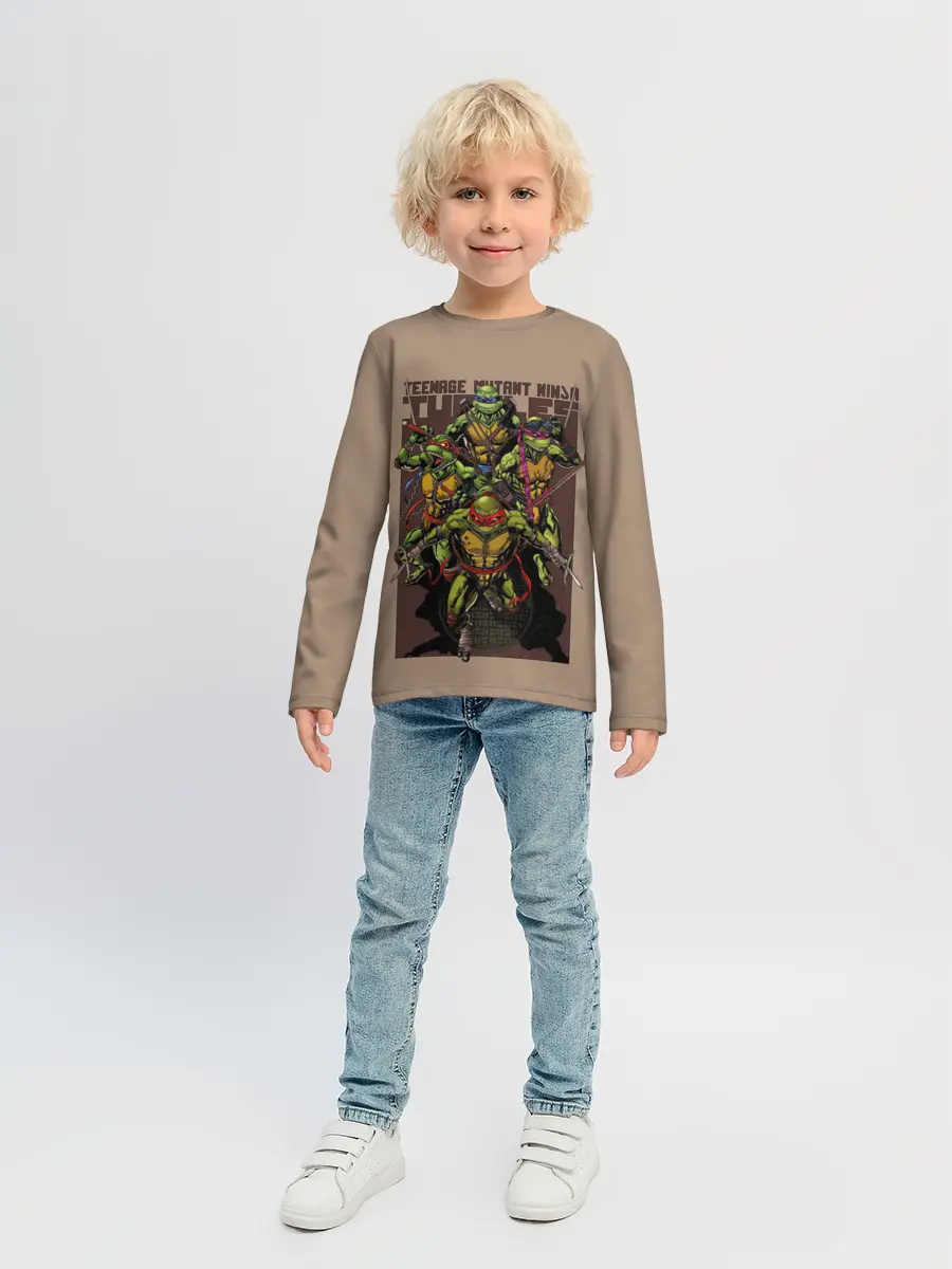 Детский лонгслив / Черепашки-ниндзя