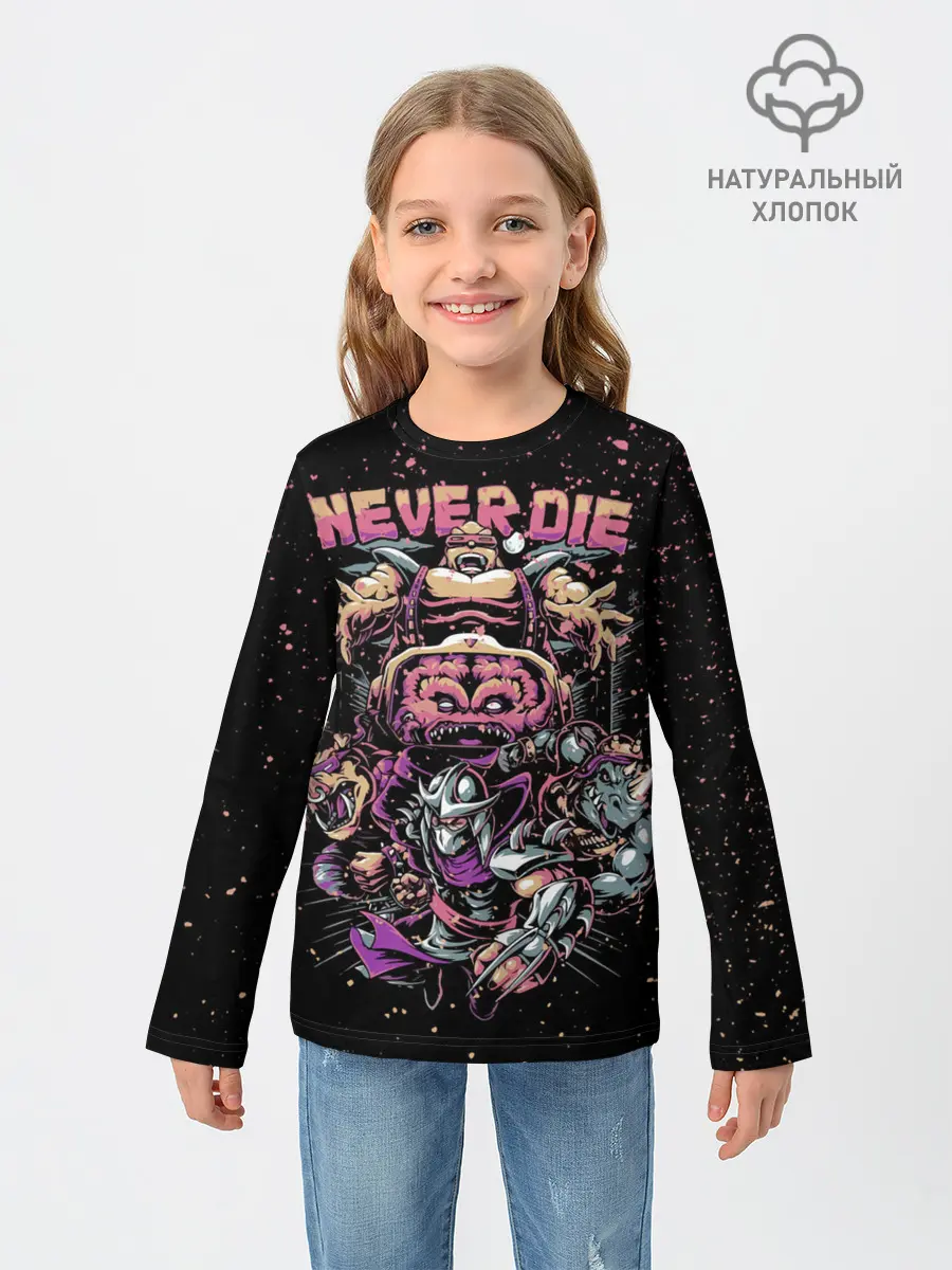 Детский лонгслив / Черепашки ниндзя