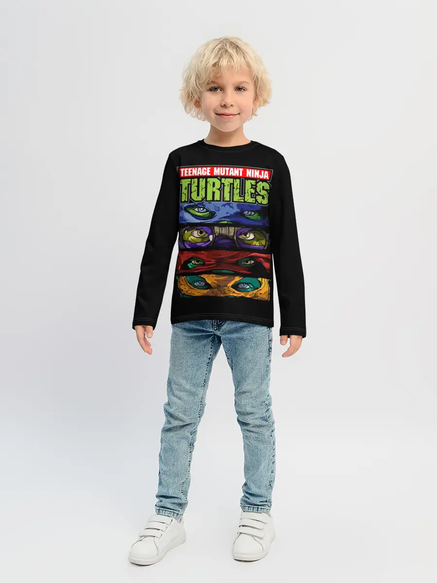 Детский лонгслив / Черепашки ниндзя