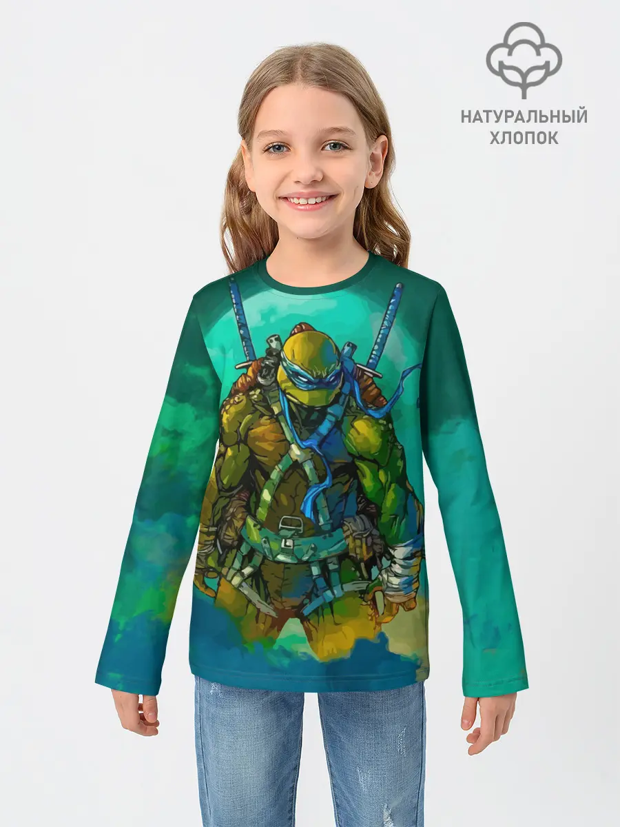 Детский лонгслив / Черепашки ниндзя