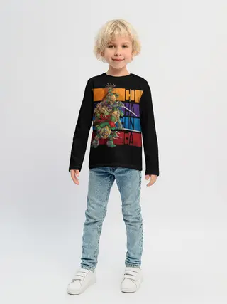 Детский лонгслив / Черепашки ниндзя
