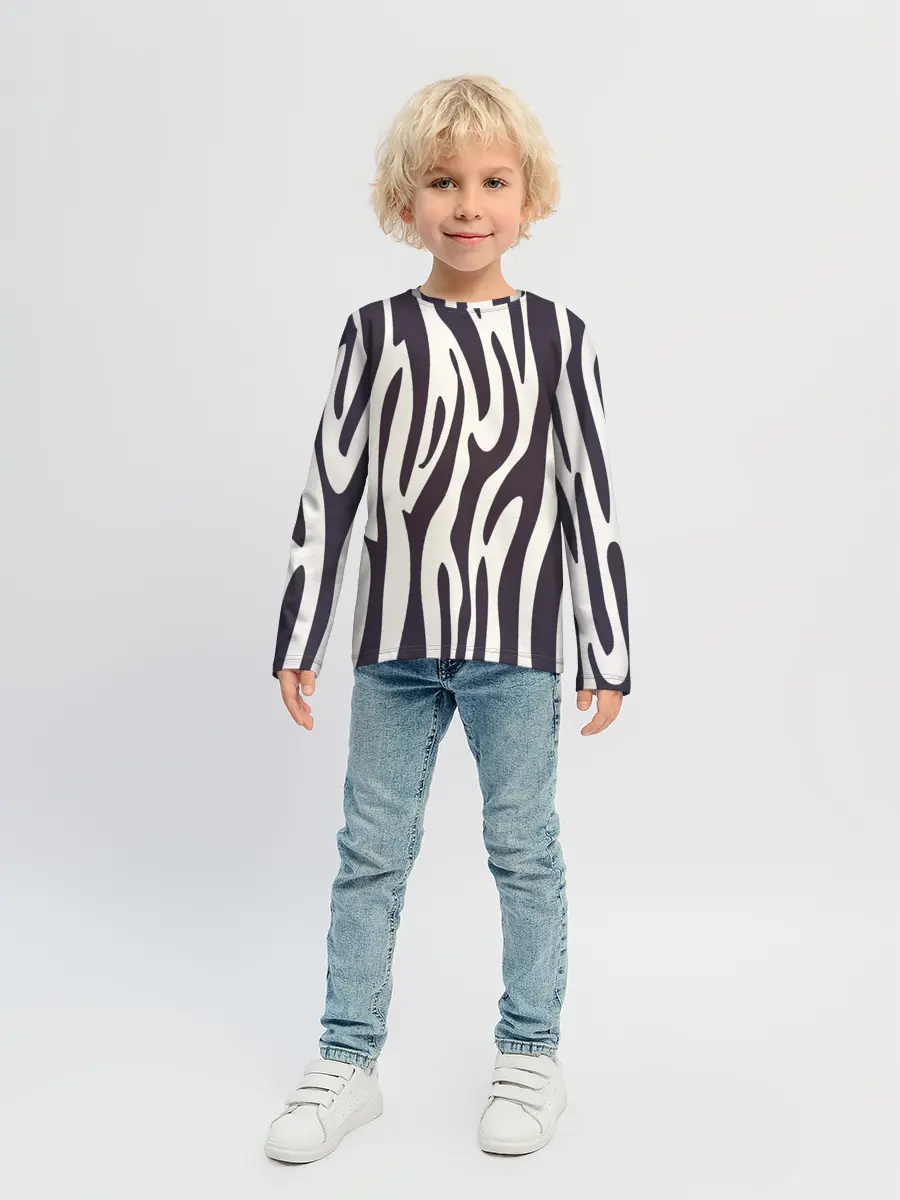 Детский лонгслив / Я зебра