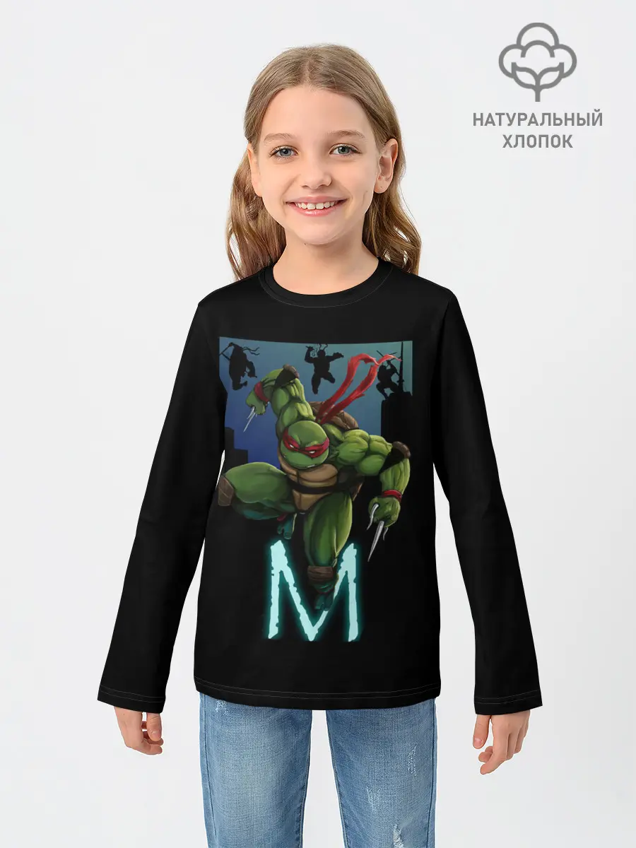 Детский лонгслив / Черепашки-ниндзя