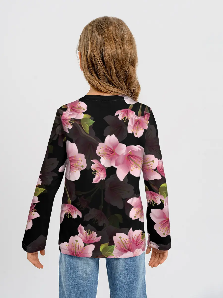 Детский лонгслив / САКУРА ВИШНЯ