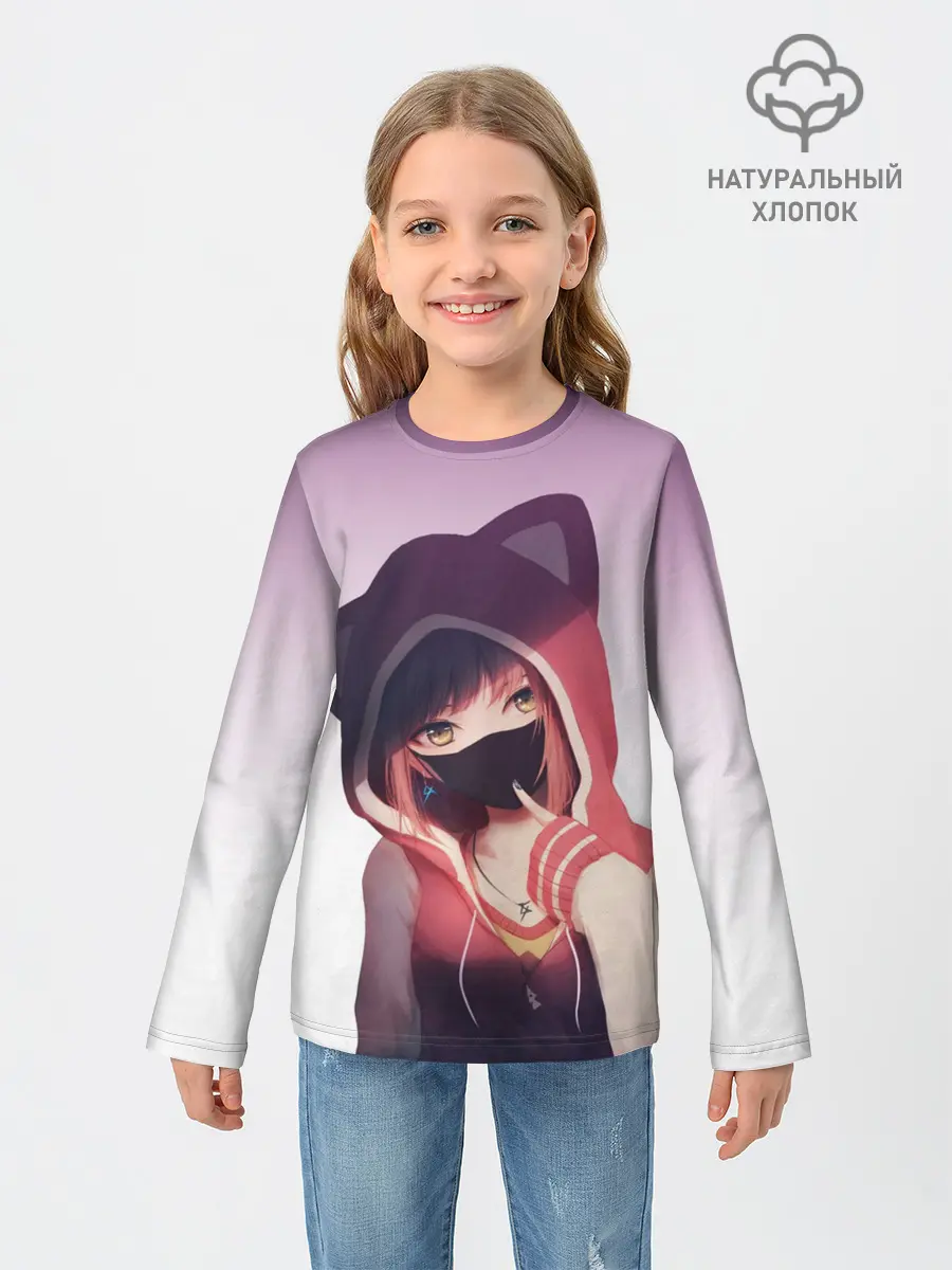 Детский лонгслив / Аниме. Маска