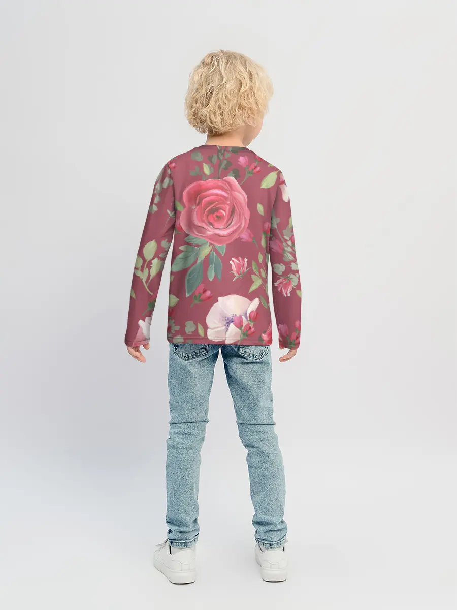 Детский лонгслив / rose