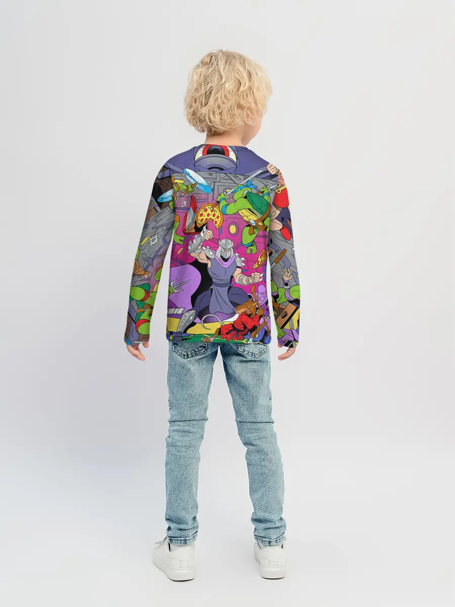 Детский лонгслив / ЧЕРЕПАШКИ