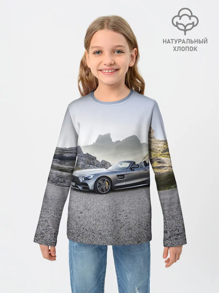 Детский лонгслив / Mercedes V8 Biturbo