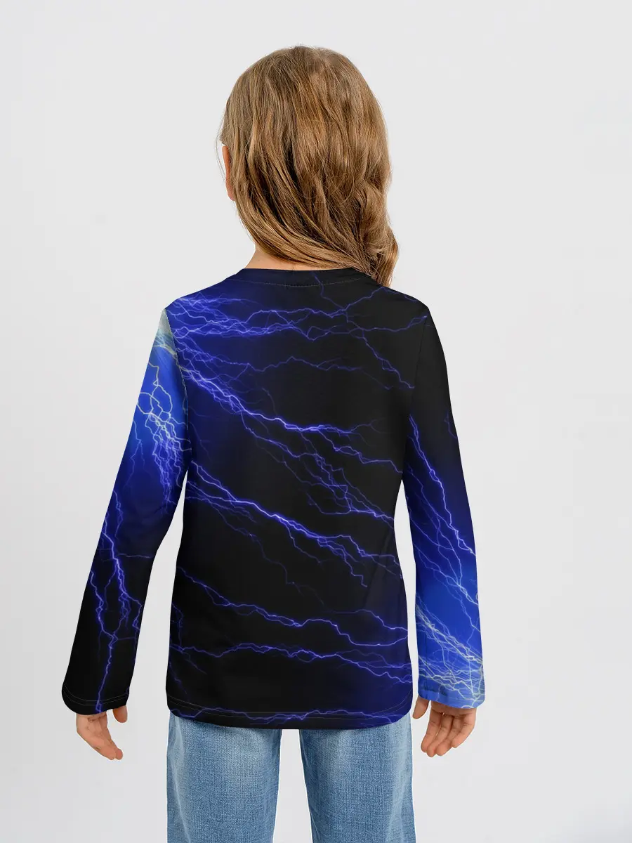 Детский лонгслив / МОЛНИИ | РАЗРЯДЫ | НЕОН