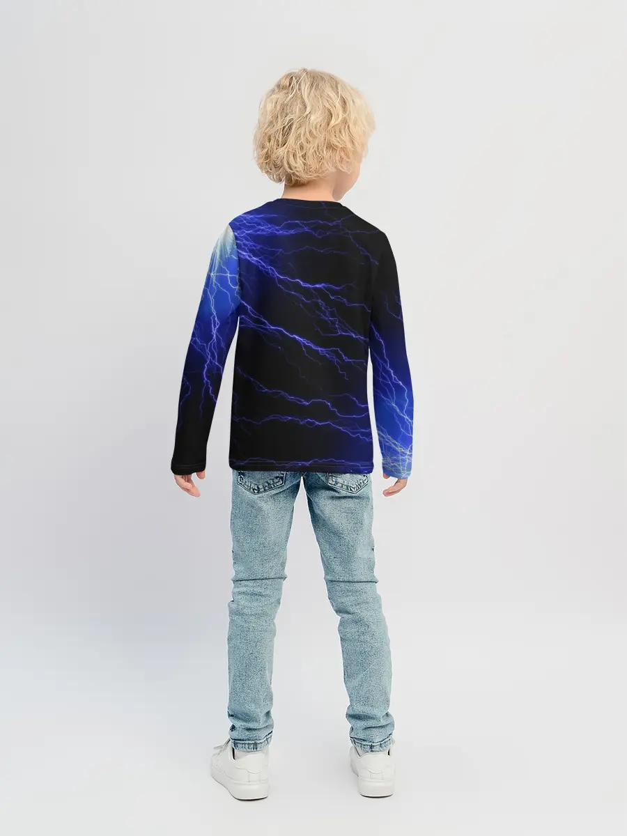 Детский лонгслив / МОЛНИИ | РАЗРЯДЫ | НЕОН