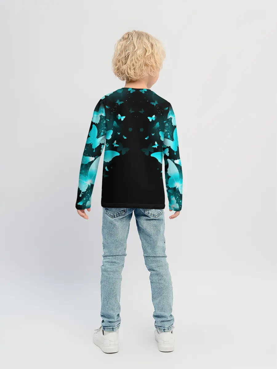 Детский лонгслив / НЕОНОВЫЕ БАБОЧКИ | NEON