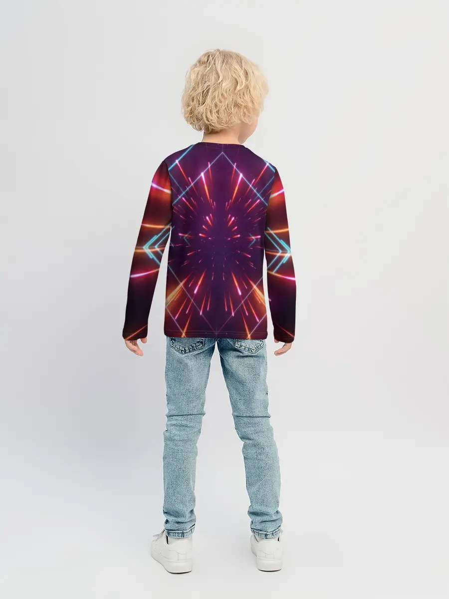 Детский лонгслив / SYNTHWAVE / RETROWAVE