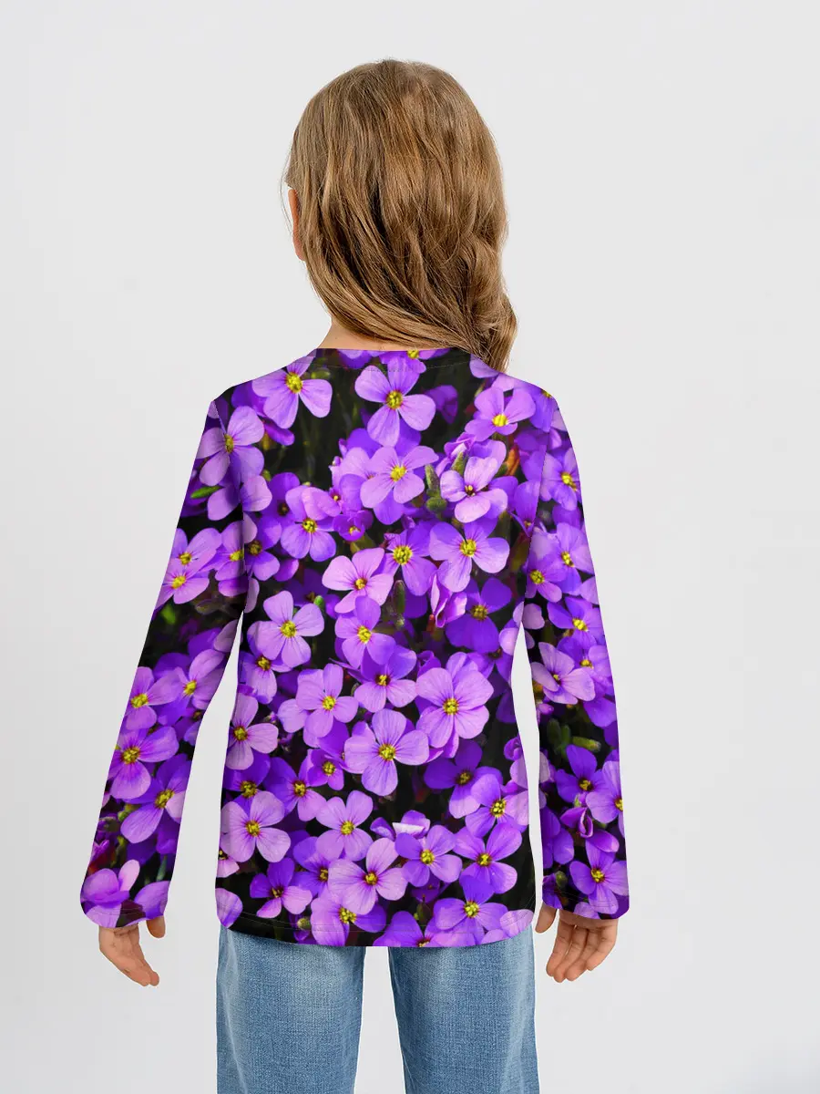 Детский лонгслив / Сирень