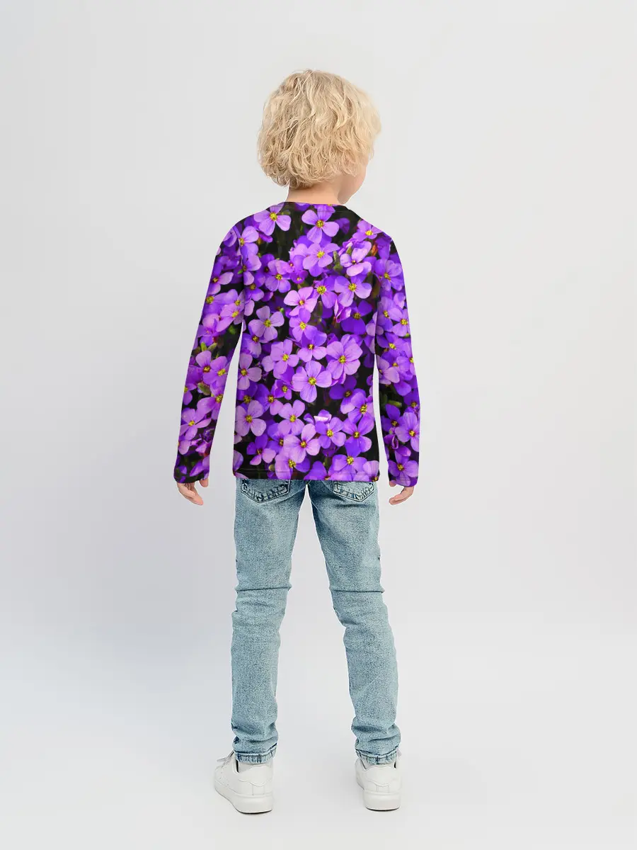 Детский лонгслив / Сирень