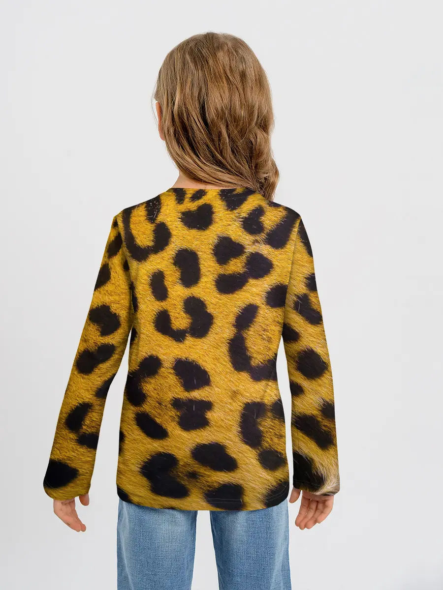 Детский лонгслив / Леопард