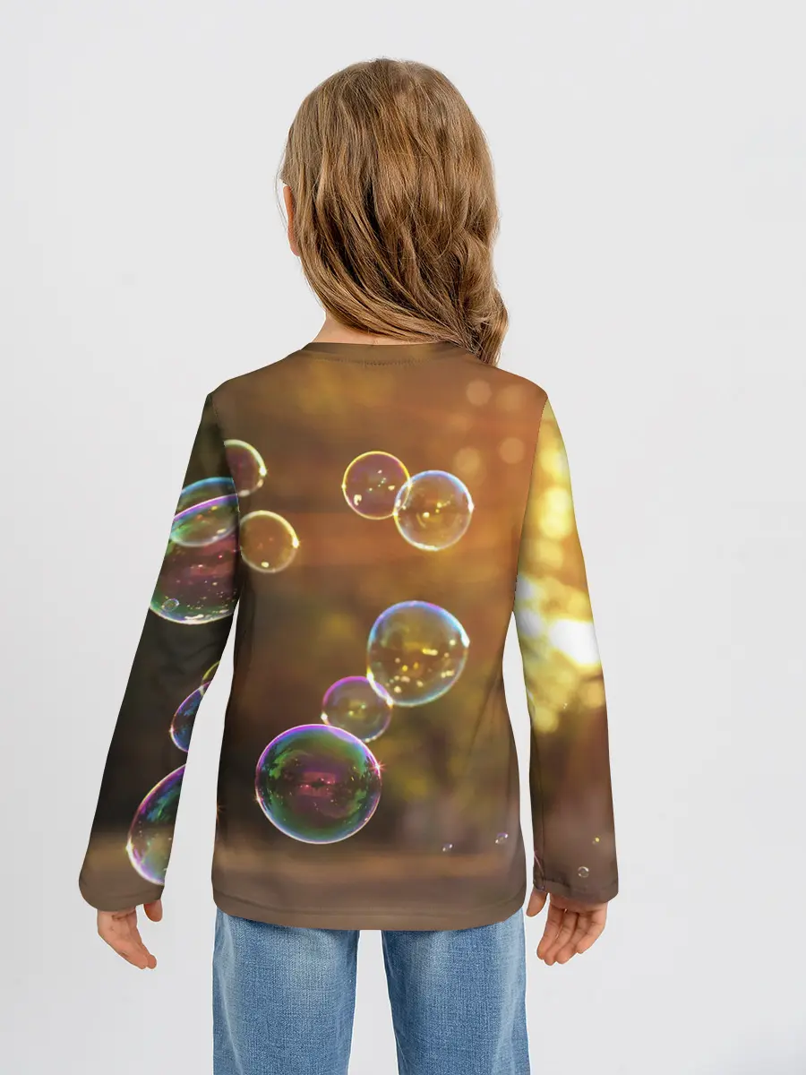 Детский лонгслив / Мыльные пузыри.