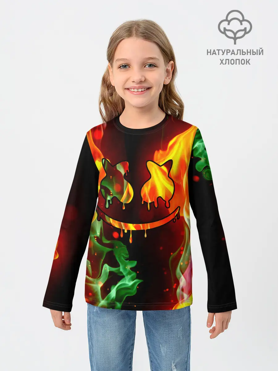 Детский лонгслив / Marshmello