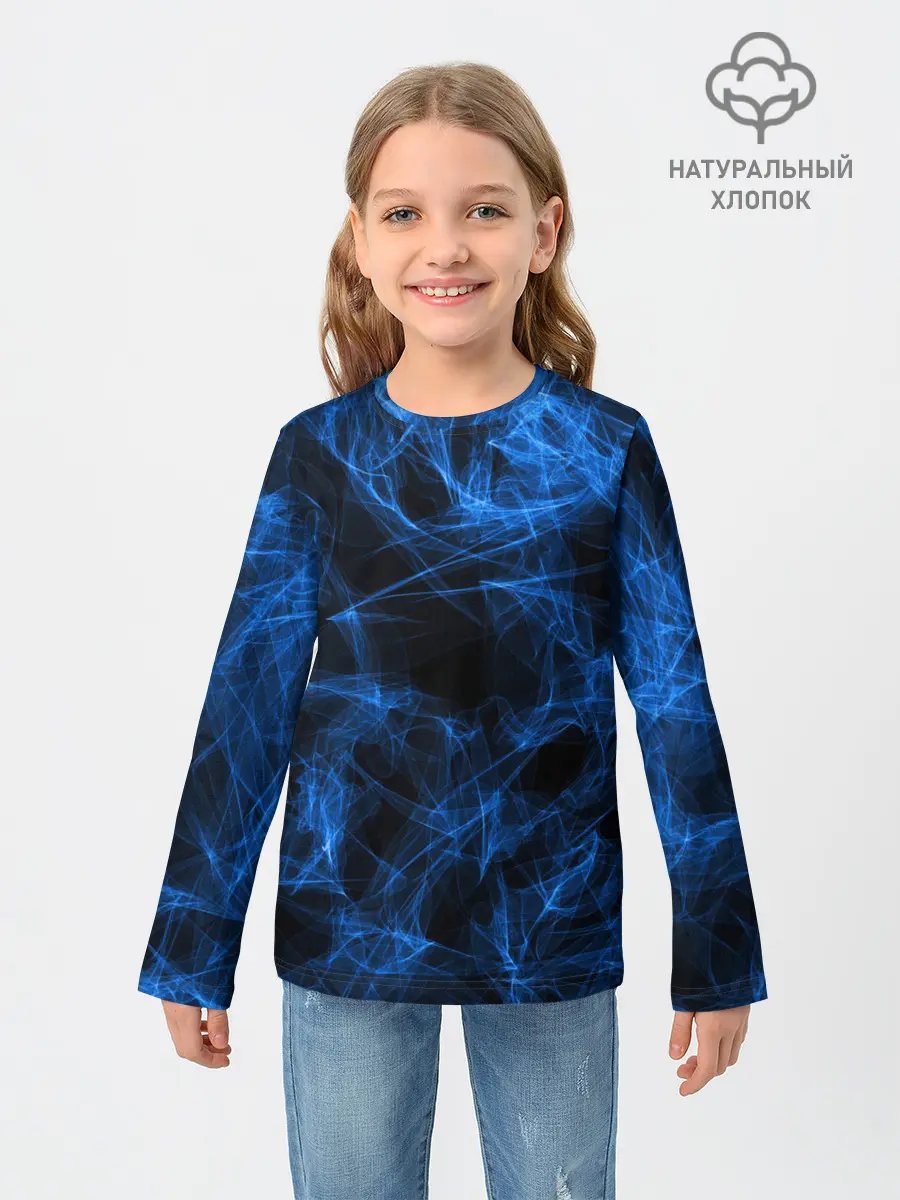 Детский лонгслив / NEON SMOKES STRIPES