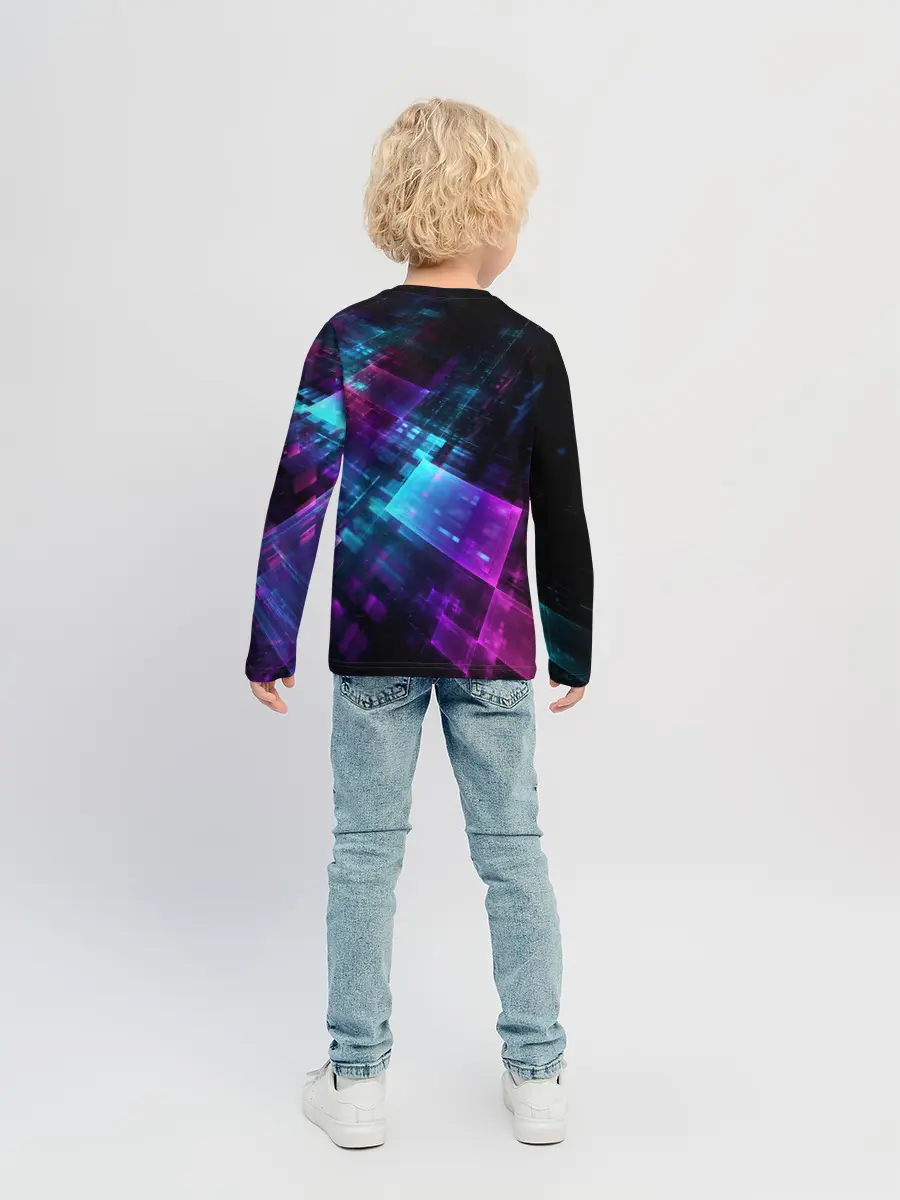 Детский лонгслив / НЕОНОВАЯ АБСТРАКЦИЯ