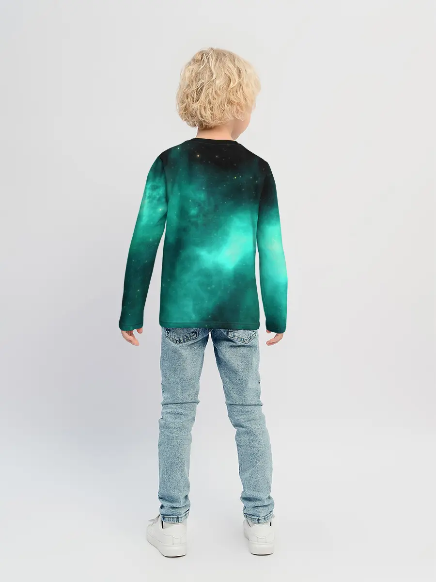 Детский лонгслив / НЕОНОВЫЙ КОСМОС