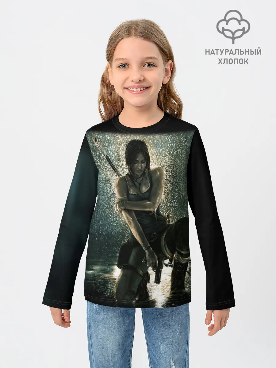 Детский лонгслив / TOMB RAIDER