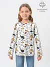 Детский лонгслив / Котики.