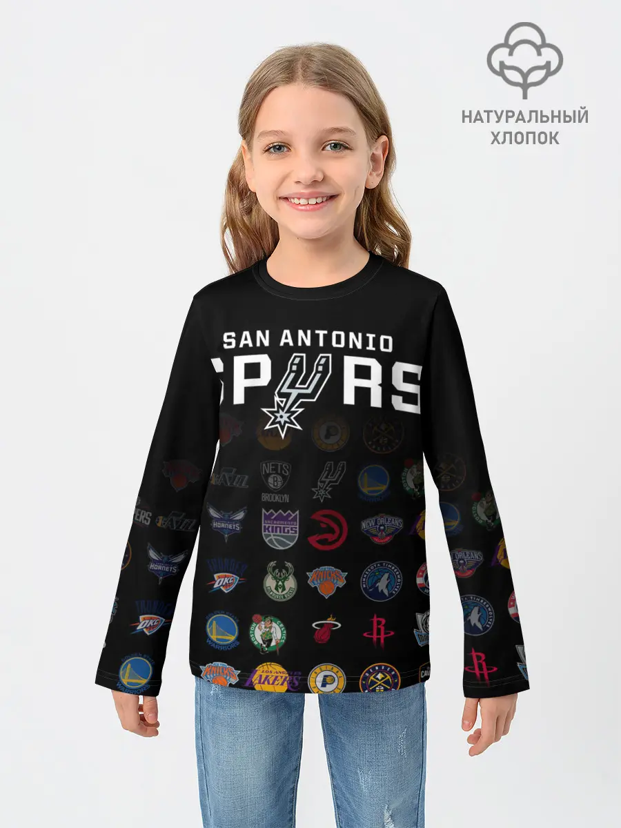 Детский лонгслив / San Antonio Spurs