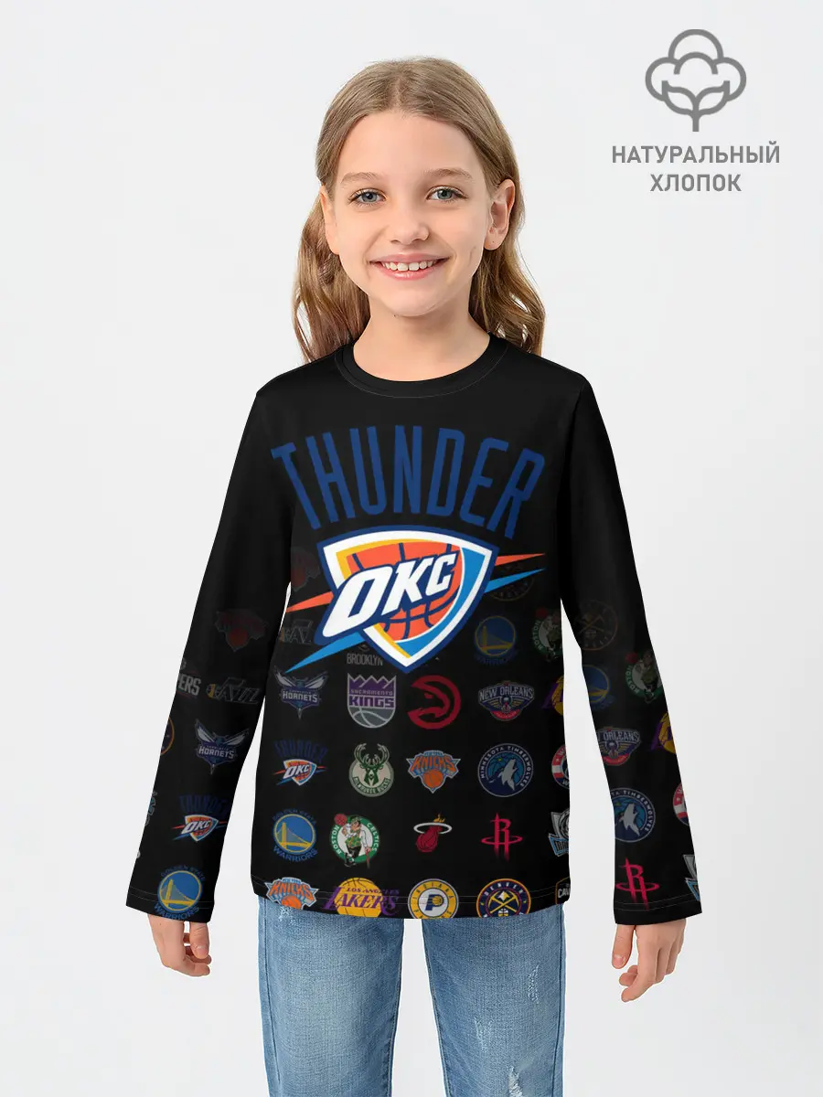 Детский лонгслив / Oklahoma City Thunder