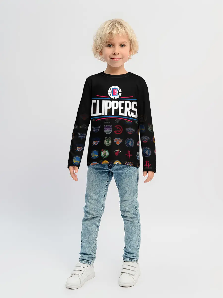Детский лонгслив / Los Angeles Clippers